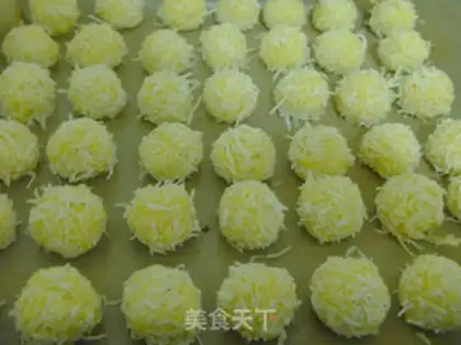 Make Creamed coconut ball step 11