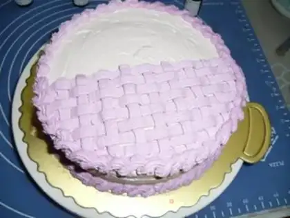 Make Basket cake step 13