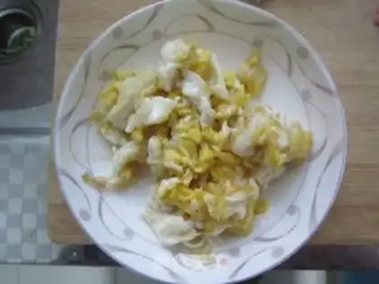 Make Ham and rice step 2