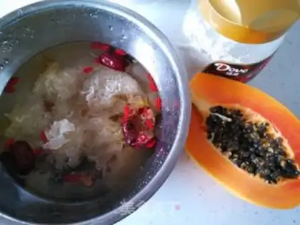 Make The papaya silver ear step 0