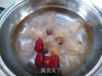 Make The papaya silver ear step 1