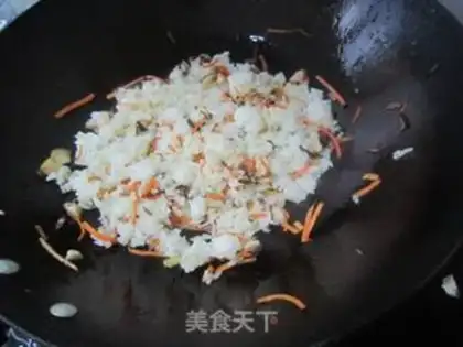 Make Ham and rice step 5