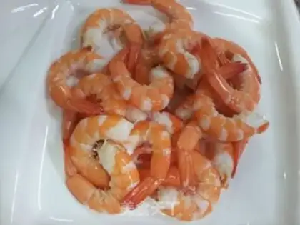 Make Peas, shrimp step 1