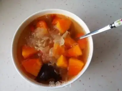 Make The papaya silver ear step 4