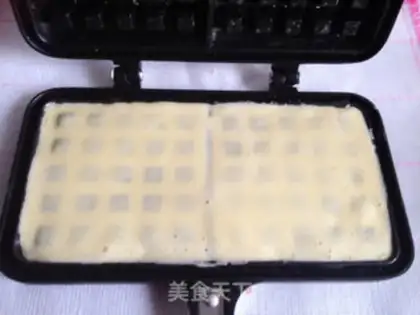 Make original waffles step 6