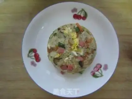 Make Ham and rice step 11