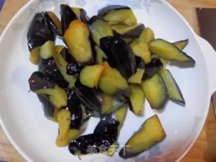 Make Salt fish eggplant step 3