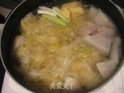 Make Sour sauce and white meat step 7
