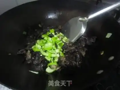 Make Plum pepper fried eggs step 5