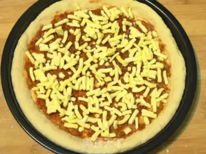Make Baked sausage mushroom pizza step 17