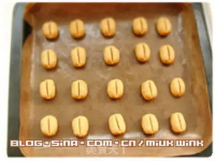 Make Coffee bean cookies step 7