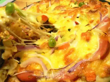 Make Baked sausage mushroom pizza step 25