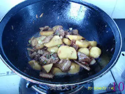 Make Potato powdered beans step 9