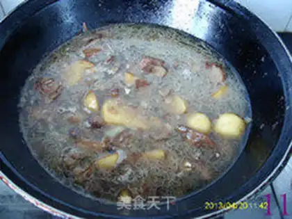 Make Potato powdered beans step 10