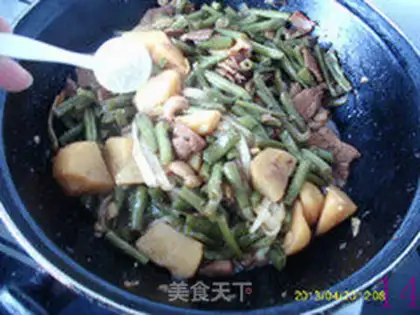 Make Potato powdered beans step 13