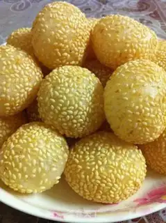 Make Mango sesame ball step 7