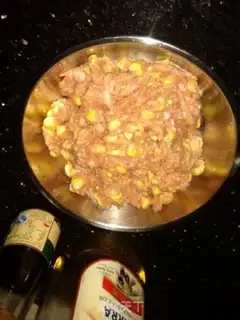 Make Porridge pork dumplings step 1