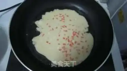 Make Three minutes of fast-nurning breakfast -- carrot omelet step 6