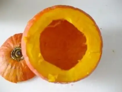 Make Pumpkin rice step 1
