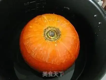 Make Pumpkin rice step 4