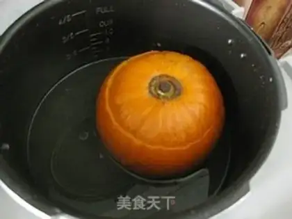 Make Pumpkin rice step 5