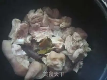 Make Piggy-hand peanut stew step 4