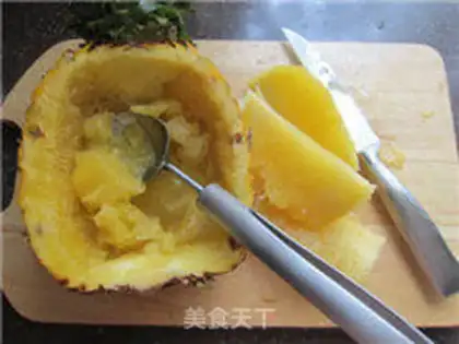 Make The pineapple boat grunts step 9