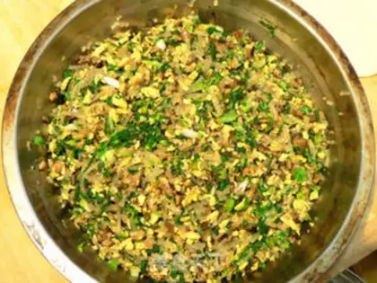 Make The mushroom veggie bag step 9