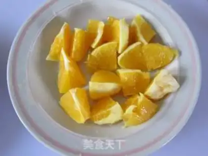 Make Strange fruit orange juice step 2
