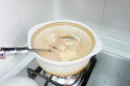 Make Seafood congee step 6