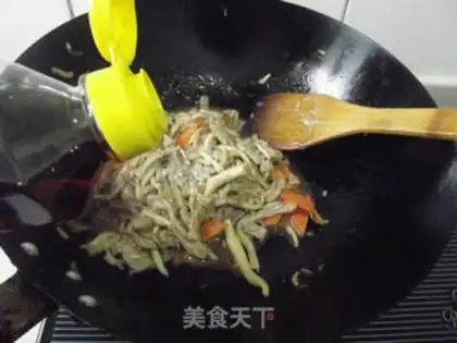 Make Sea-fruit fried meat step 9