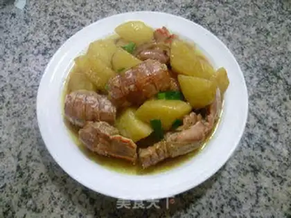 Make Curry potato shrimp step 16
