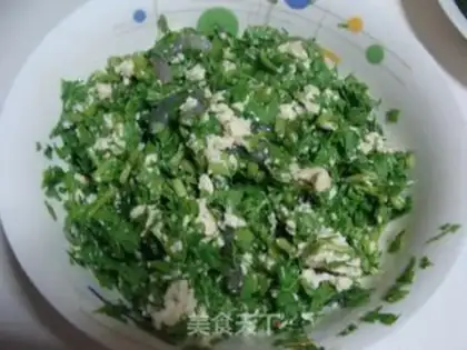 Make Cream shrimp, tofu step 1