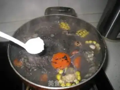 Make Black sesame fish soup step 8
