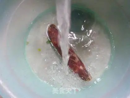 Make Egg sausage tofu dry step 2