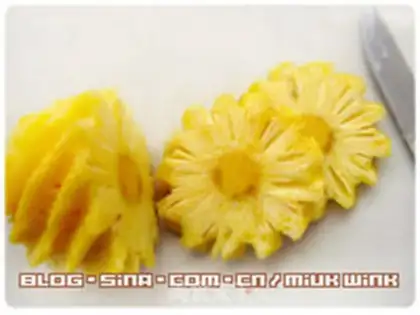 Make Sugar pineapple step 1
