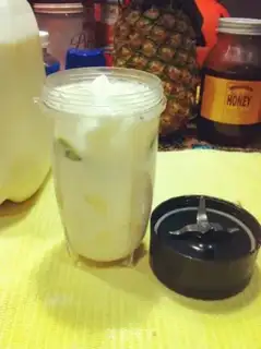 Make Banana butter cream shake step 2