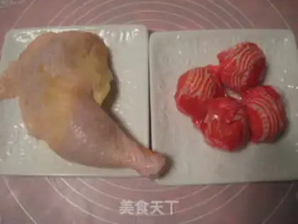 Make Pumpkin chicken leg step 0