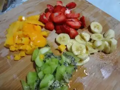 Make Fruit and potatoes step 1