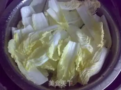 Make Garlic fan cabbage step 1