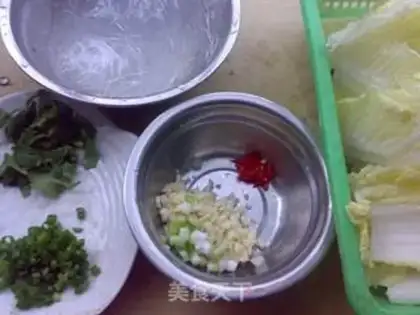 Make Garlic fan cabbage step 2