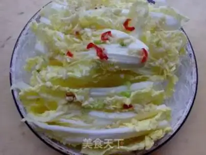 Make Garlic fan cabbage step 6