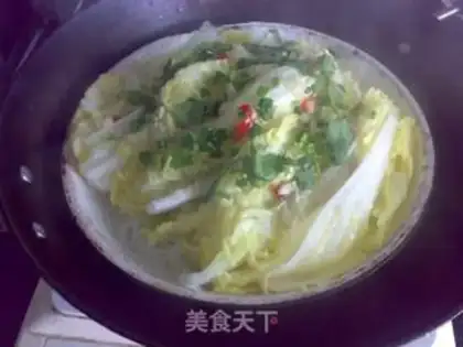 Make Garlic fan cabbage step 9