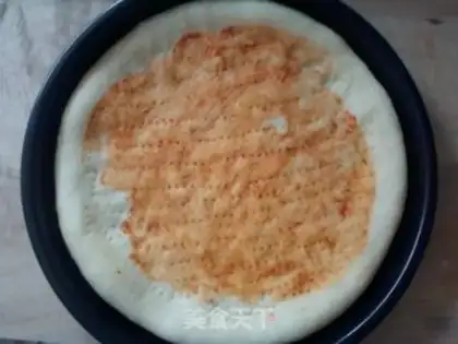 Make Shrimp ham pizza step 7