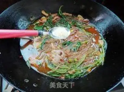 Make Spinach fan meatmeat step 7