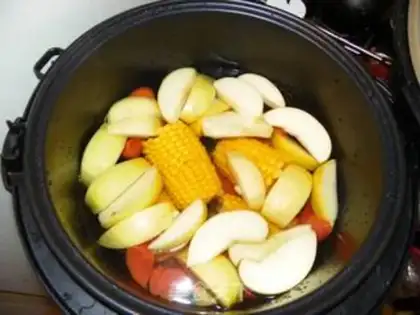 Make Corn apple carrot soup step 3