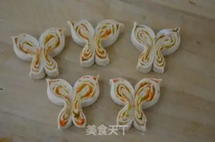 Make Shrimp butterflies step 6