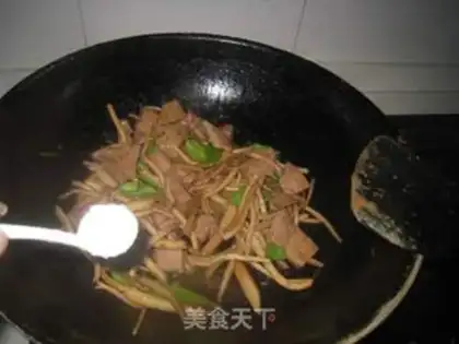 Make Pork liver, tea and mushrooms step 8