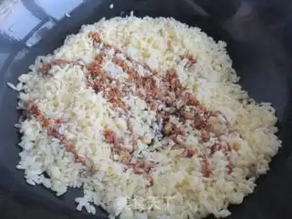 Make Soy sauce, fried rice step 6
