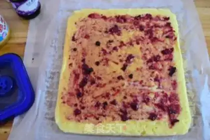 Make Mango blueberry roll step 10